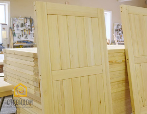 Дверь наборная массив сосна 0,86х2,0м СтройДом